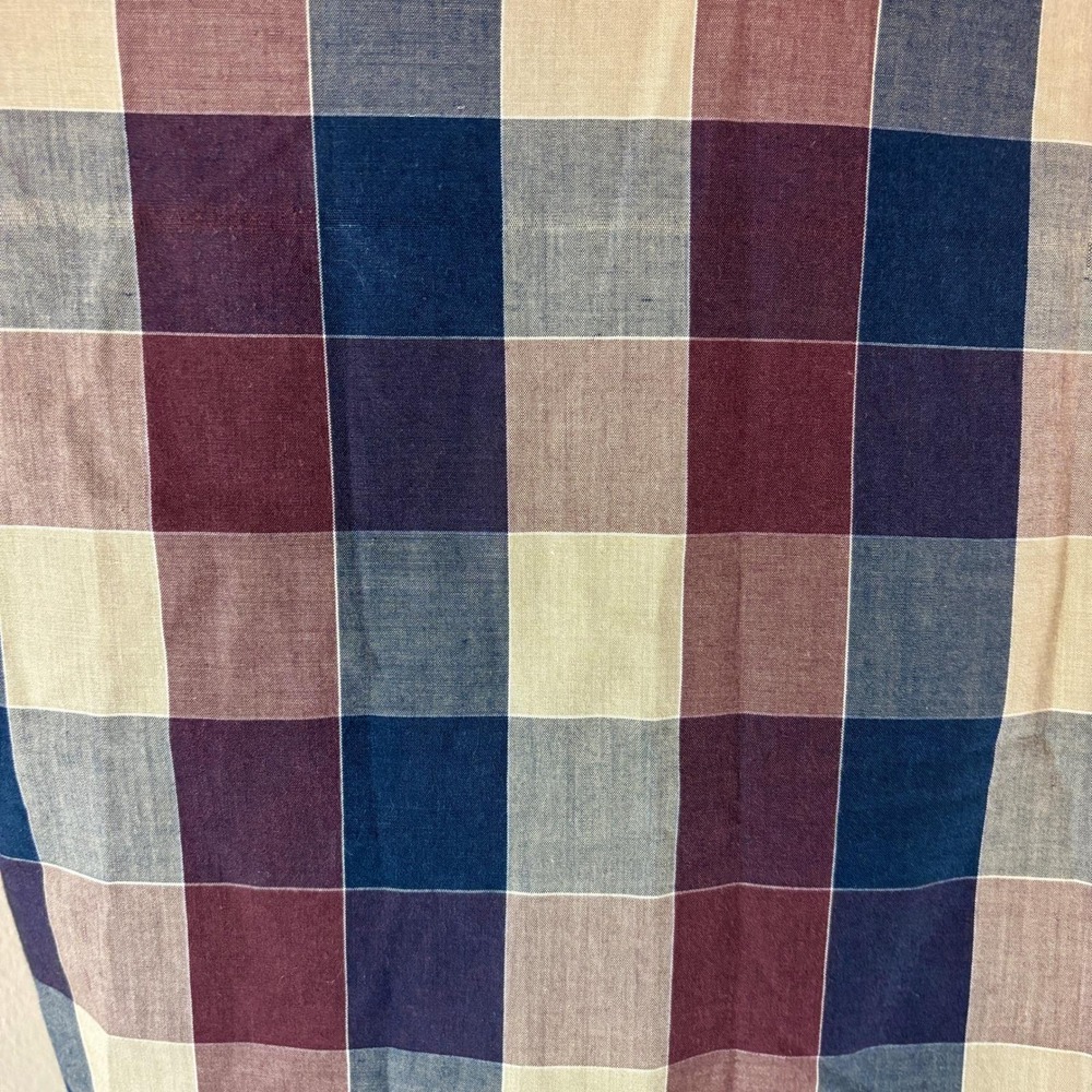 Ely Plains Western Shirt Plaid Short Sleeve Pearl Snap Front Mens XL Muted Tones - Picture 9 of 10